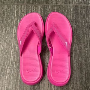 Pink Nike Flip Flops, size 7